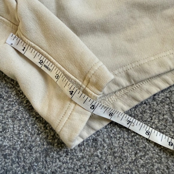 Elwood womens Organic Cotton Sweat Shorts Cream Off White CS00002 Size M - Picture 6 of 7